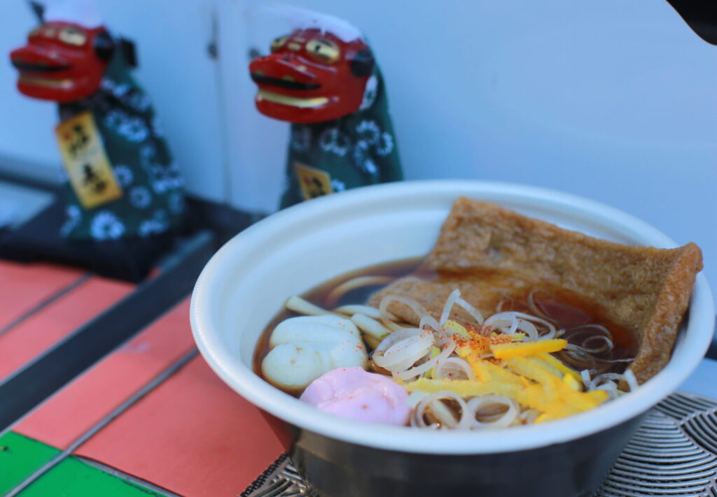 栃木県小山市　間々田八幡宮　初詣・新年祈願祭に出店しました【KC11小山のきそば号】