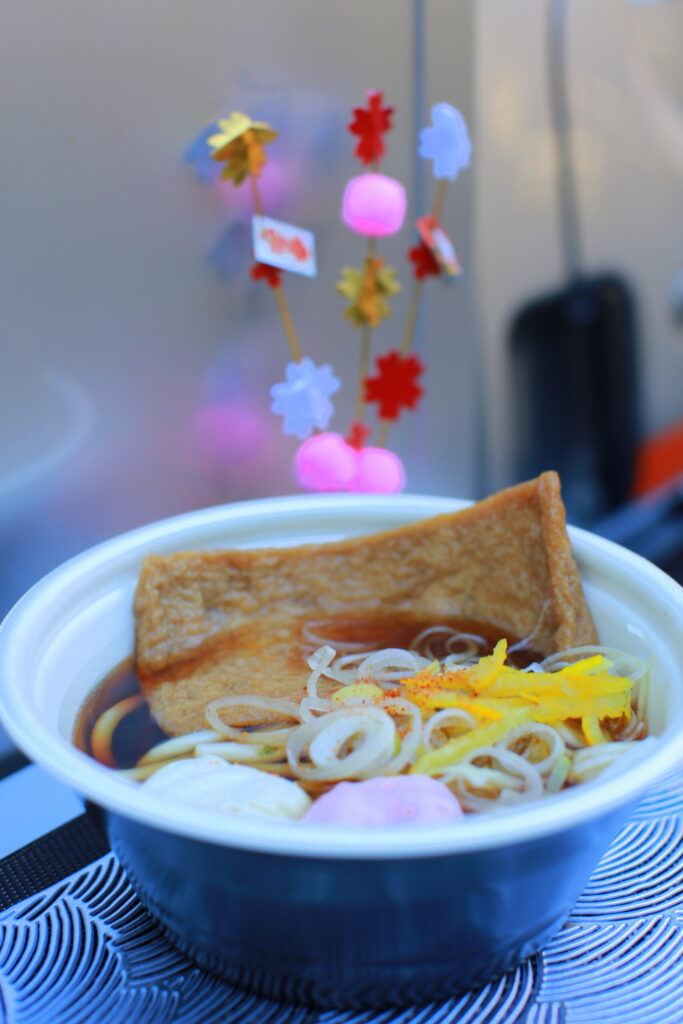 栃木県小山市　間々田八幡宮　初詣・新年祈願祭に出店しました【KC11小山のきそば号】